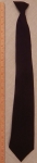 22" Solid BROWN Long Clip-On Uniform Tie 3.75"  TALL